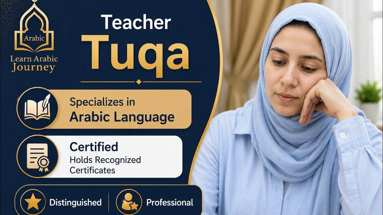 Teacher Tuqa, a certified online Arabic teacher for non-native speakers